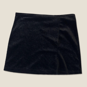 Connect Black Glitter Mini Bodycon Skirt Size Medium